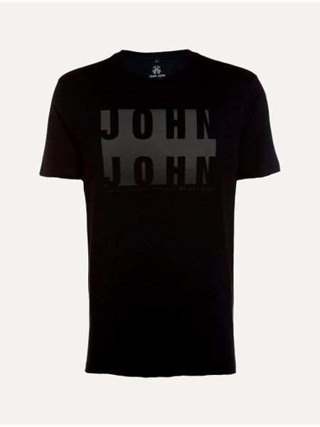 Camiseta John John Masculina JJ Rusty Logo Stone Cinza Chumbo