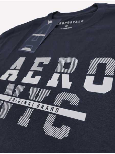 Camiseta Aeropostale Aero NYC Logo Marinho