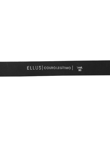 Cinto Ellus Masculino Couro Tygon Metal Preto