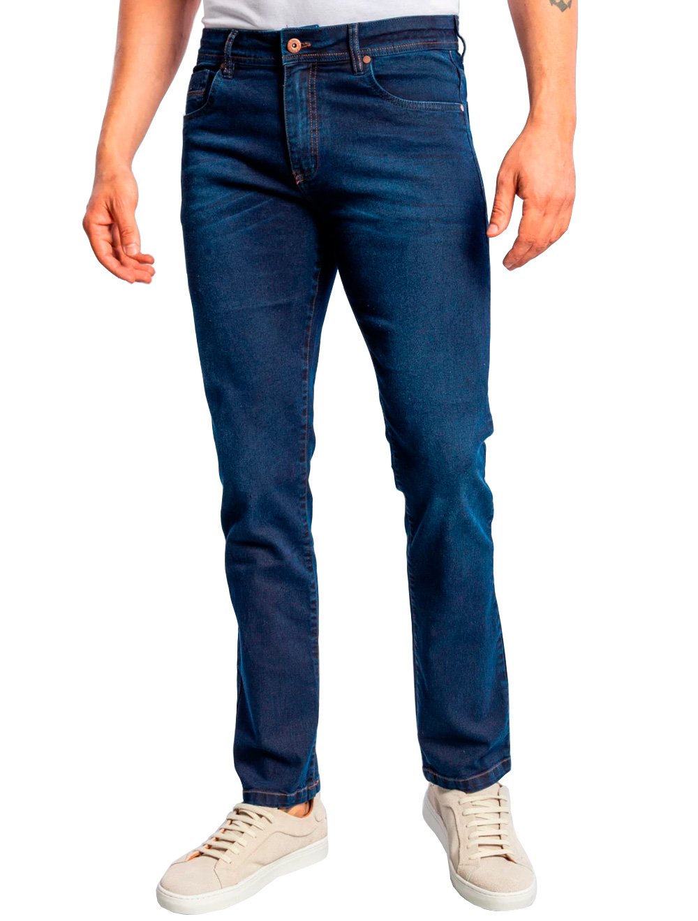 Calça Sergio K Jeans Masculina Slim Dark Blue OPT Escura