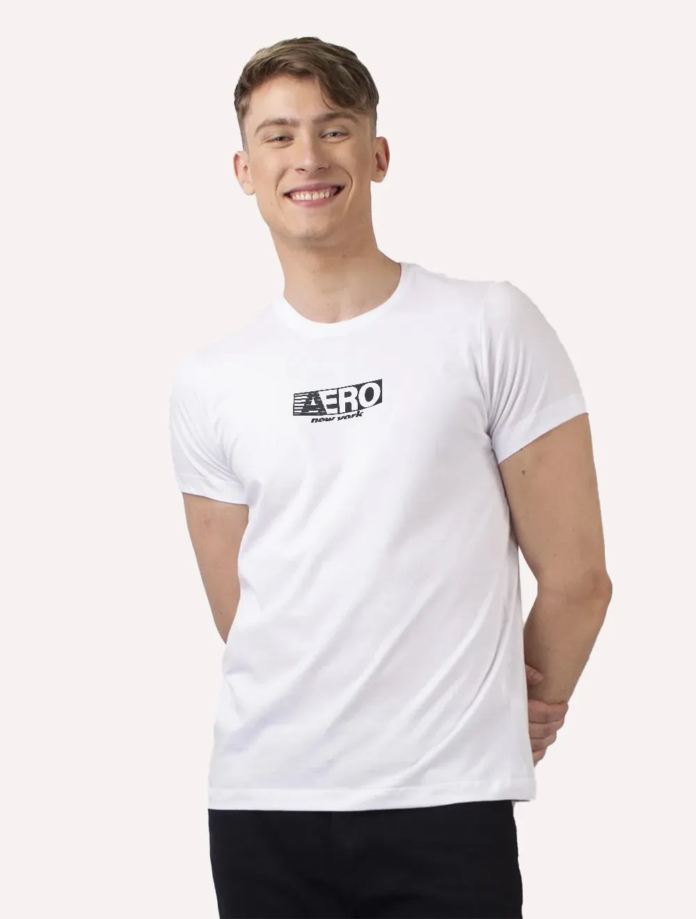 Camiseta Aeropostale Fast Block Logo Branca