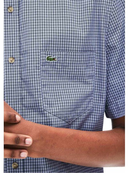 camisa quadriculada lacoste