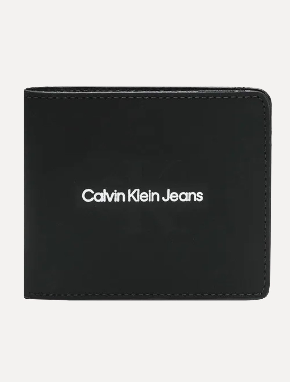 Carteira Calvin Klein Masculina Couro Re Issue Stripe Preta