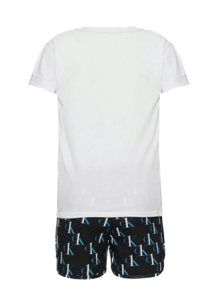 Pijama Calvin Klein Masculino Short Modern Cotton Preto e Branco