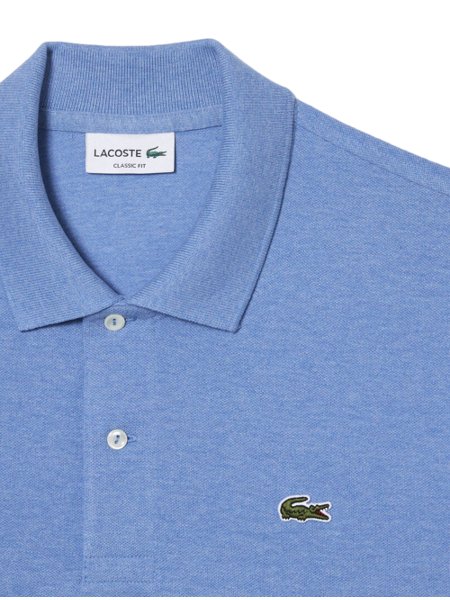 Polo Lacoste Masculina Classic Fit Mescla Areia