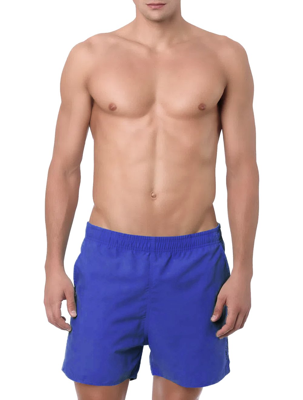 Short Calvin Klein Swimwear Masculino D'Água New Logo Lateral Azul Royal