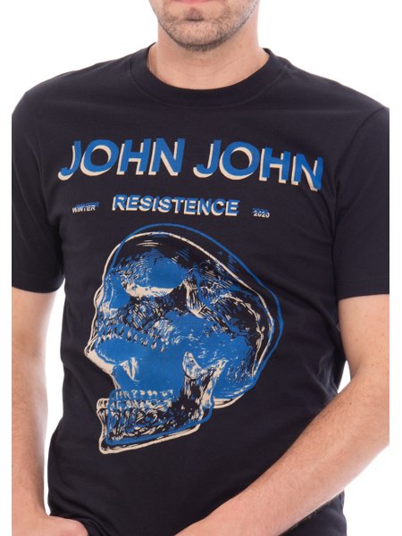 Camiseta Estampada Caveira Chumbo John John - Black House Outlet
