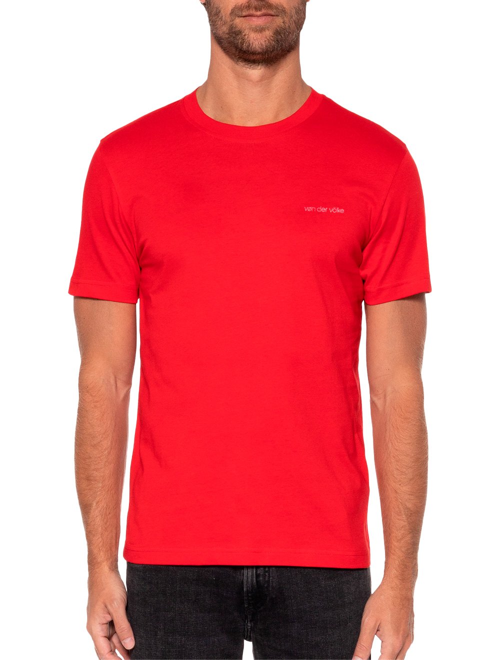 Camiseta Von der Volke Masculina Origineel Basis Logo Vermelha Secret
