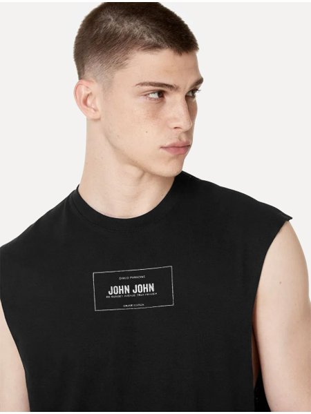 Regata John John Skate Caveira Masculina Preta - Dom Store Multimarcas  Vestuário Calçados Acessórios