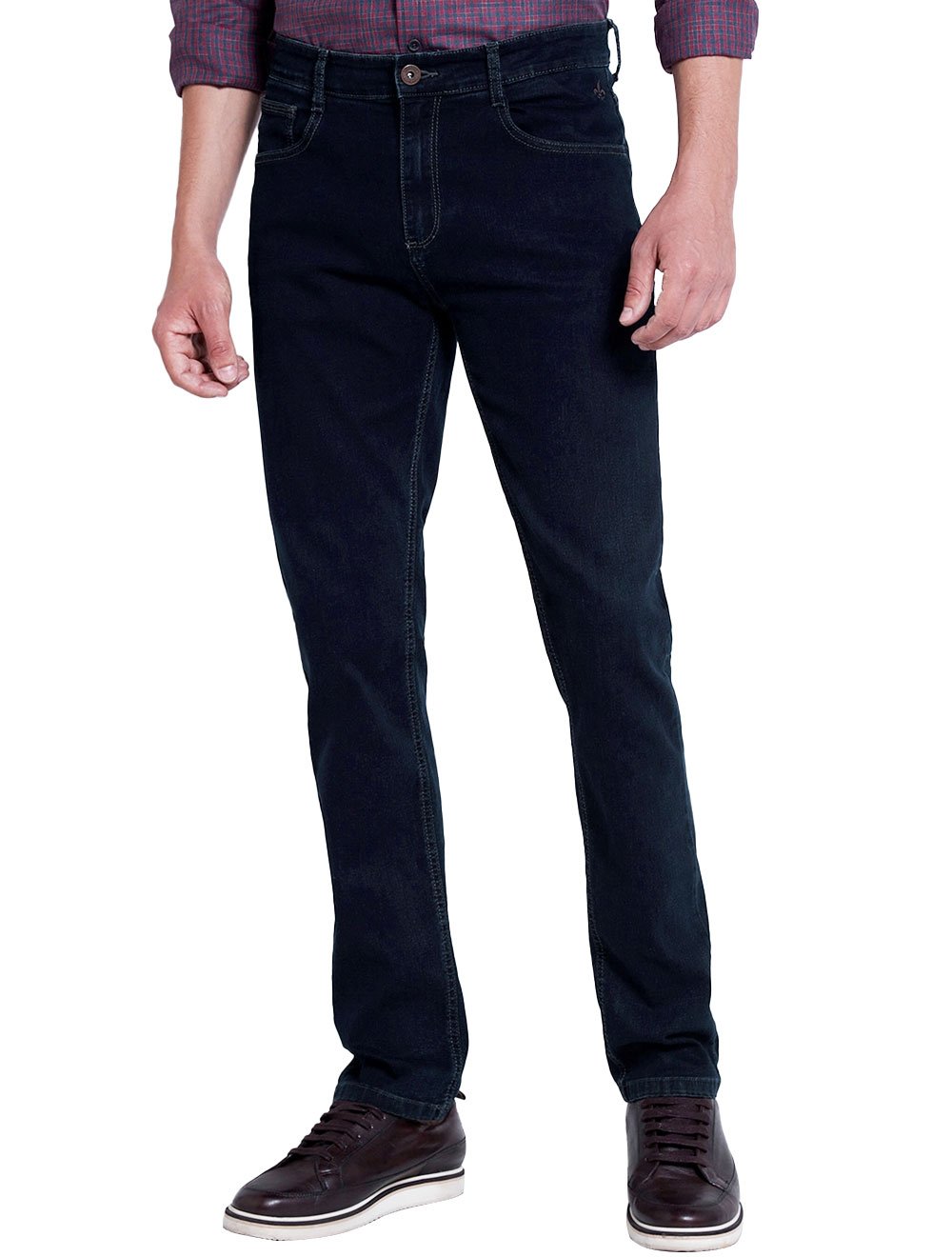 Calça Dudalina Jeans Masculina Regular Right Five Pockets Escura