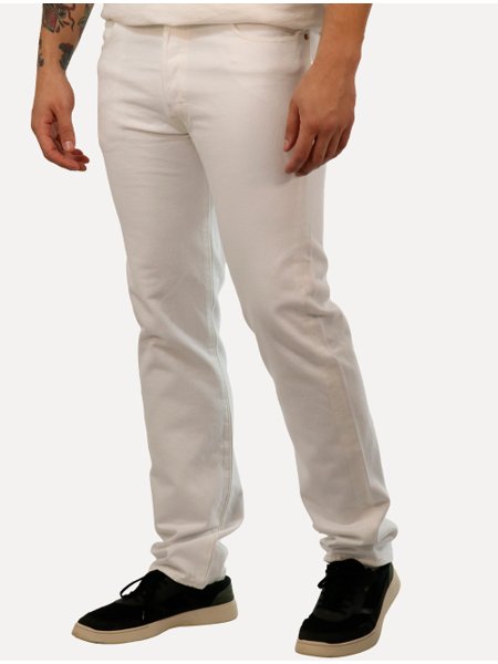 Skinny CalÃ§a Masculina Branca Jeans Calça Jeans Masculina Branca