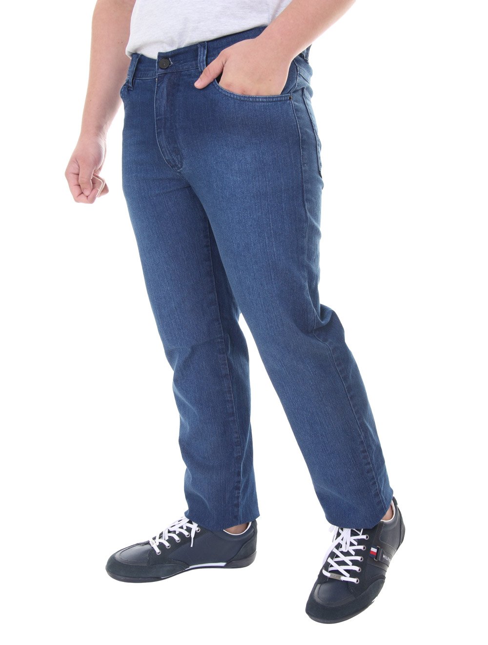 Calça Aramis Jeans Masculina Five Pockets Move Washed Noise Azul