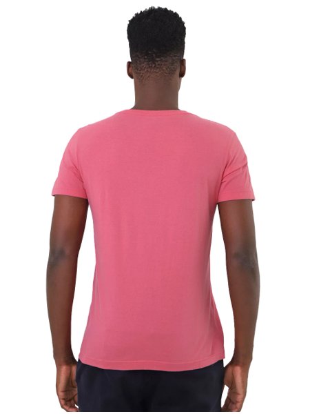 Camiseta Osklen Masculina Slim Stone Tridente Classico Rosa