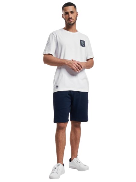 Bermuda Lacoste Moletom Masculina Embroidery Logo Azul Marinho