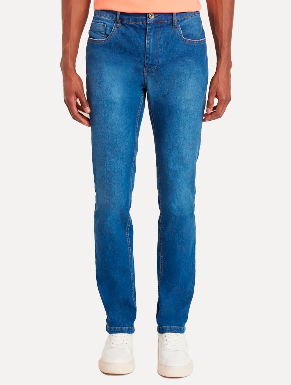 Calça Aramis Jeans Masculina Slim 5 Pockets Azul Jeans