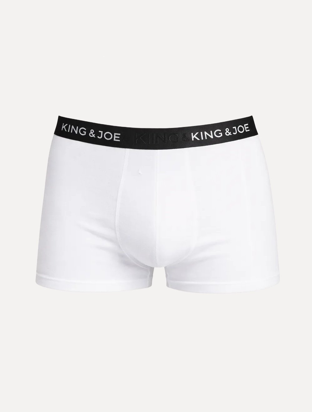 Cueca King & Joe Boxer Lisa Black Waist Logo Branca Pack 2UN