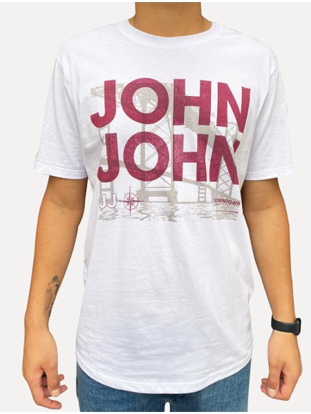 Camiseta John John Masculina Regular Downtown Branca