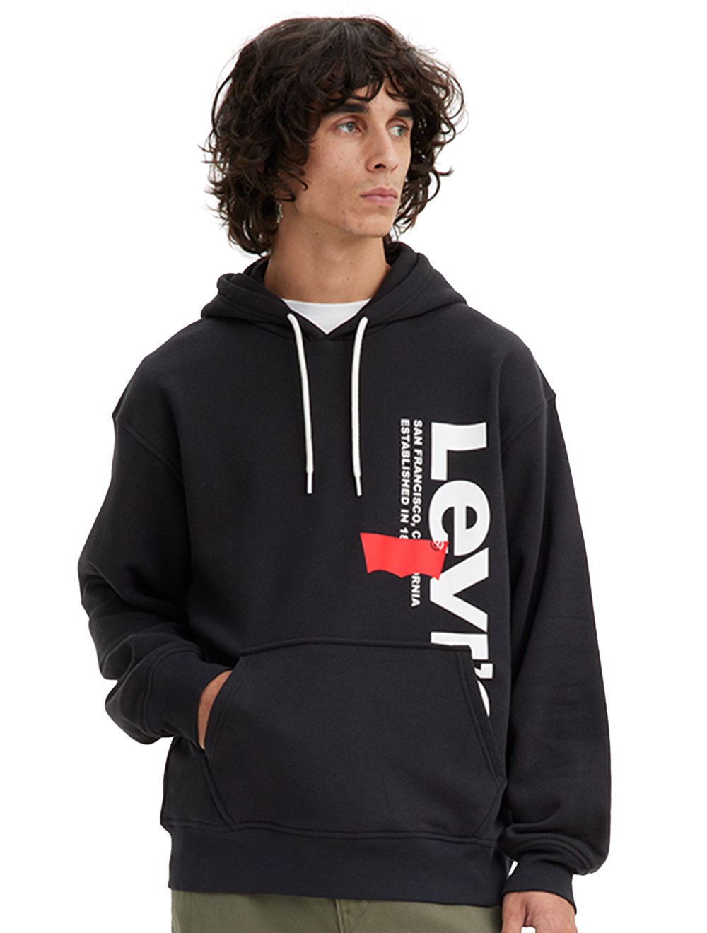 Moletom Levis Masculino Relaxed Graphic Hoodie Preto