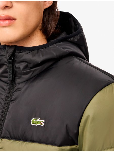 Jaqueta Lacoste Masculina Hoodie Water-Repellent Quilted Puffer