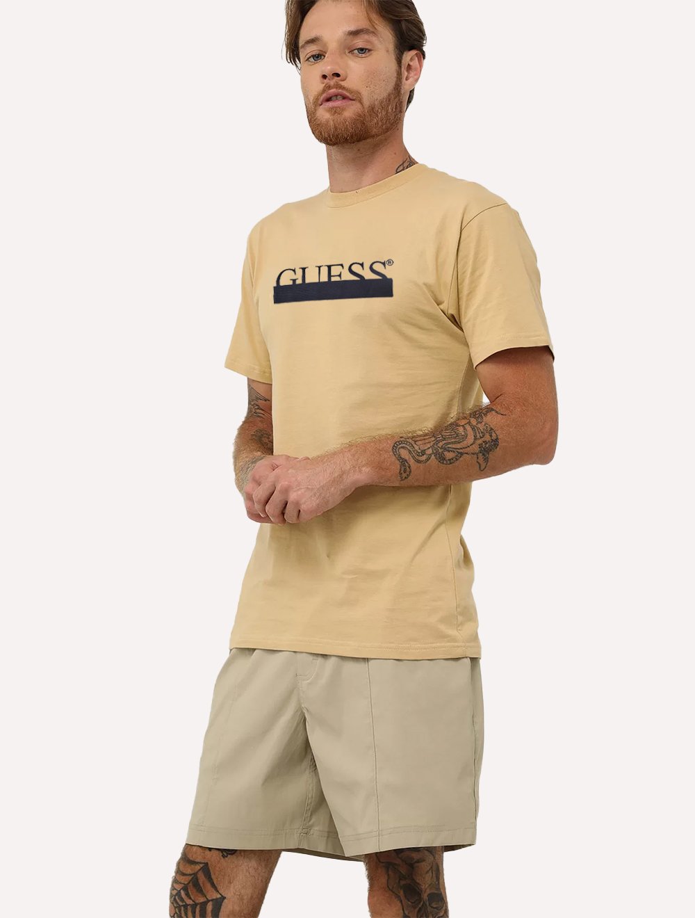 Camiseta Guess Masculina Original Small Triangle Preta