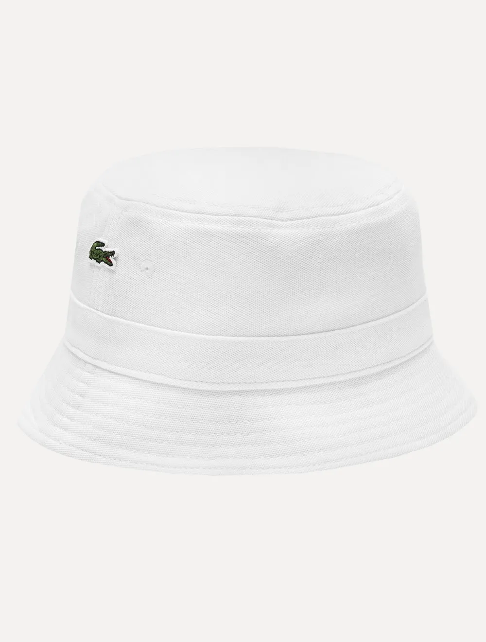 Chapéu Lacoste Organic Cotton Bucket Branco