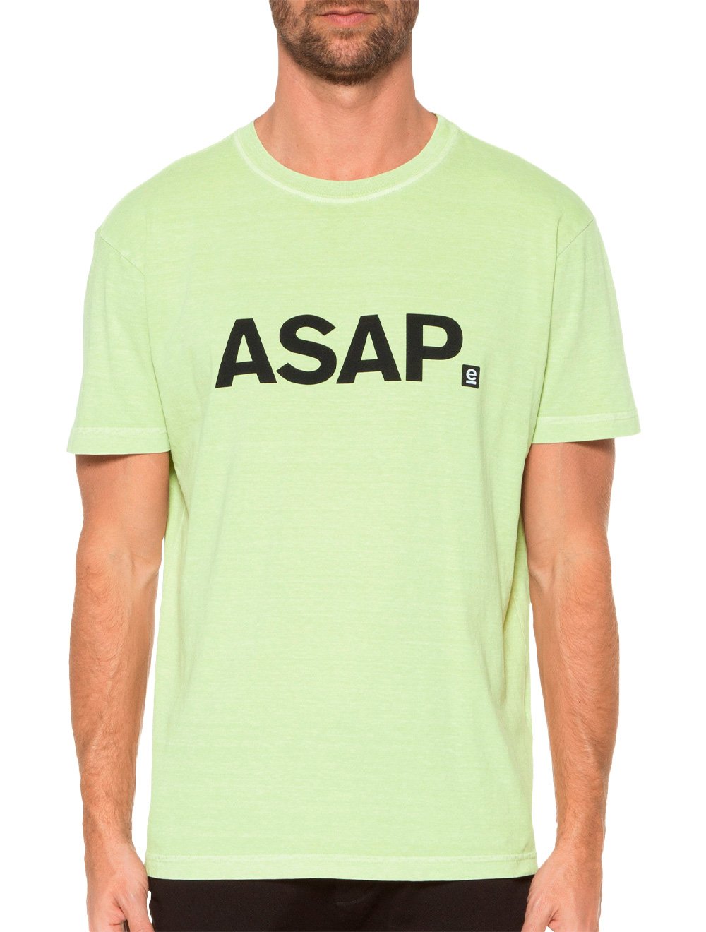 Camiseta Osklen Masculina Regular Stone Asap Eco Sash Verde Claro