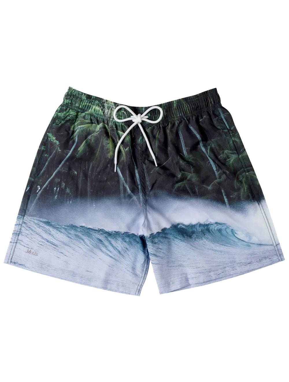 Short Mash Masculino Beachwear Cocopalm Verde Escuro