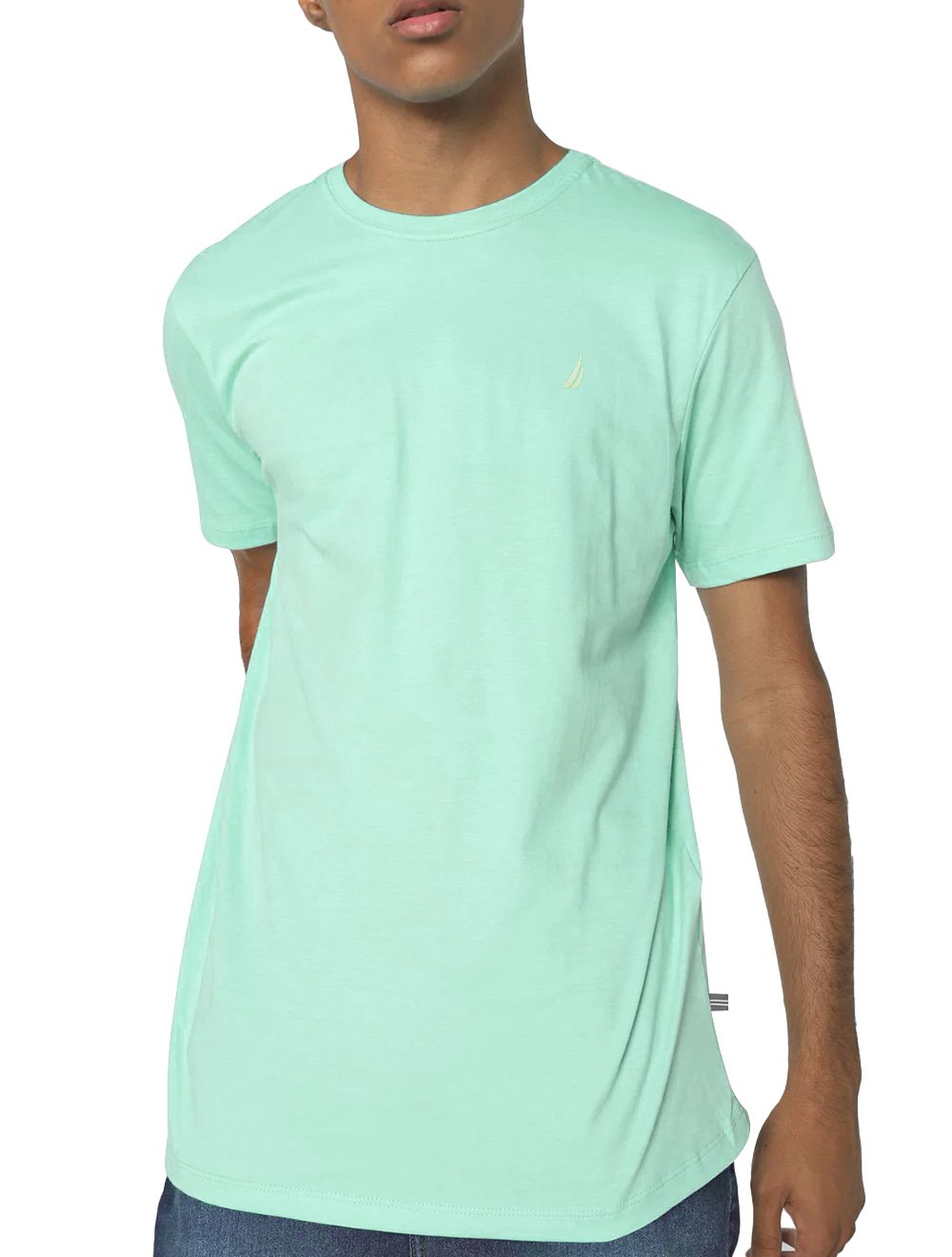 Camiseta Nautica Masculina Light Icon Verde Água