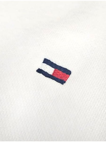 Moletom Tommy Hilfiger Masculino Flag Logo Hoody Branco