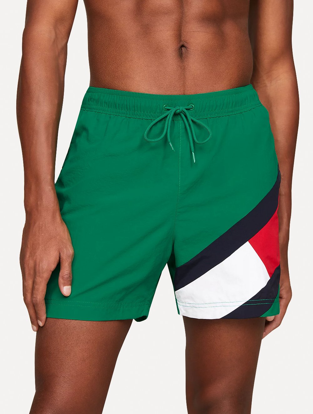 Short Tommy Hilfiger Masculino Medium Drawstring Swimwear Verde