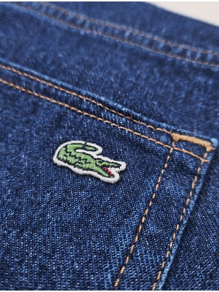 Bermuda Lacoste Jeans Masculina Essential Cotton Azul Escuro