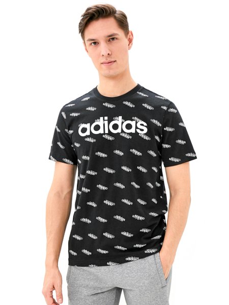 camiseta adidas masculina preta