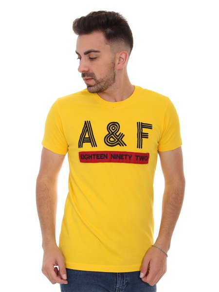 camisa abercrombie amarela