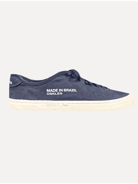 Tênis Osklen Masculino Lona Leblon Made In Brazil Azul Marinho
