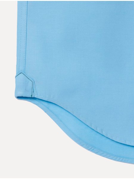Camisa Lacoste Masculina Manga Curta Regular Solid Pocket Azul Claro
