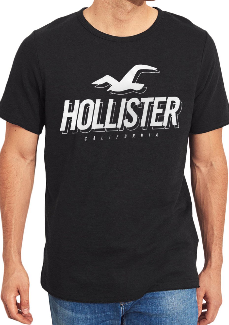 camiseta masculina da hollister