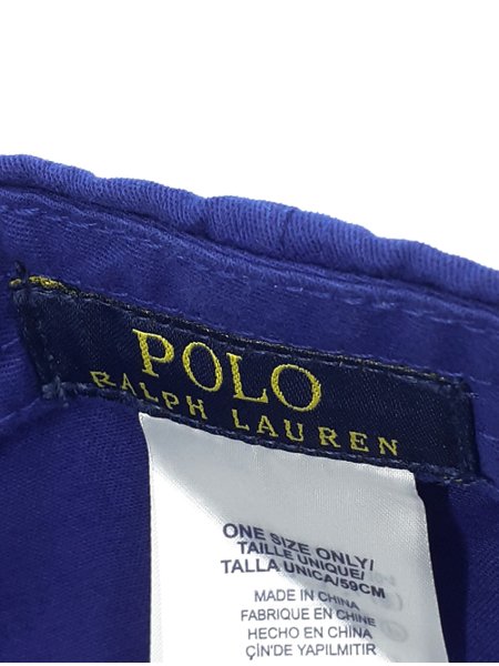 Boné Ralph Lauren Flag Polo U.S.A. Azul Royal