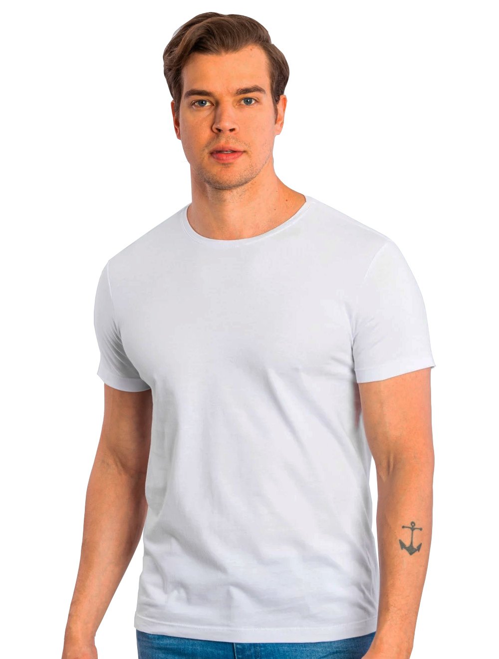 Camiseta Sergio K Masculina Back To Basics Light Grey Logo Branca