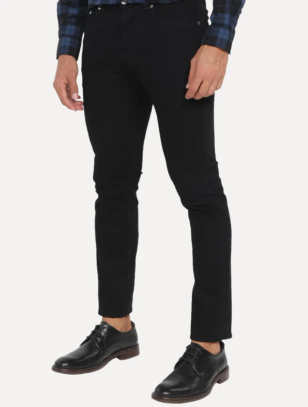 Calça Lacoste Jeans Masculina Slim Fit Cotton Denim Stretch Preta