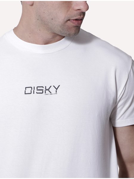 Camiseta Disky Masculina Lust For Life Off-White