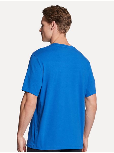 Camiseta Ellus Masculina Cotton Fine Originals Green Logo Azul Royal
