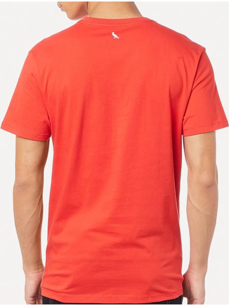 Camiseta Reserva Masculina Estampada R Mandarim Vermelha