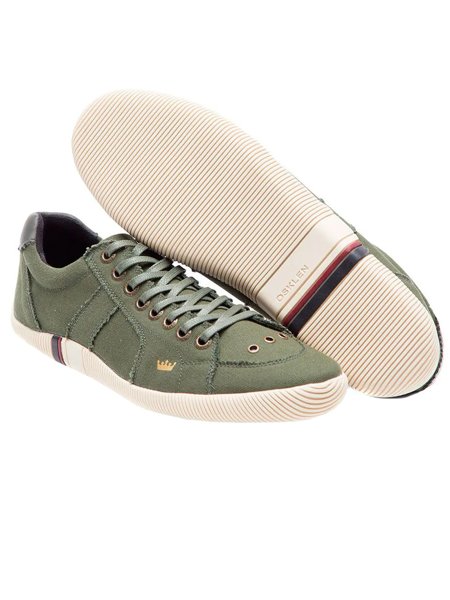 Tênis Osklen Masculino Lona New Riva Verde Militar | Secret Outlet