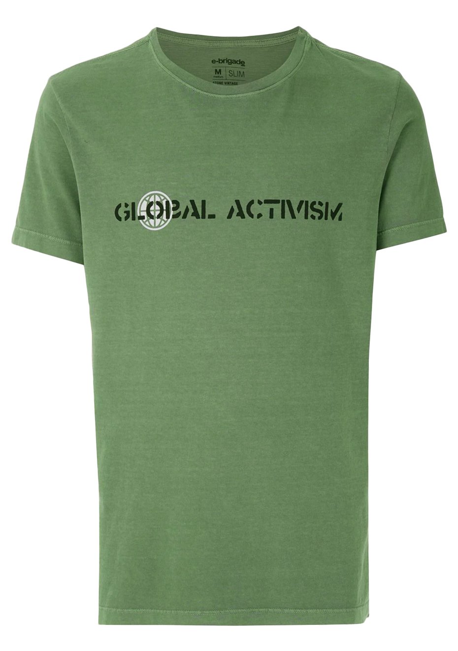Camiseta Osklen Masculina Stone Vintage Global Activism Verde Oliva