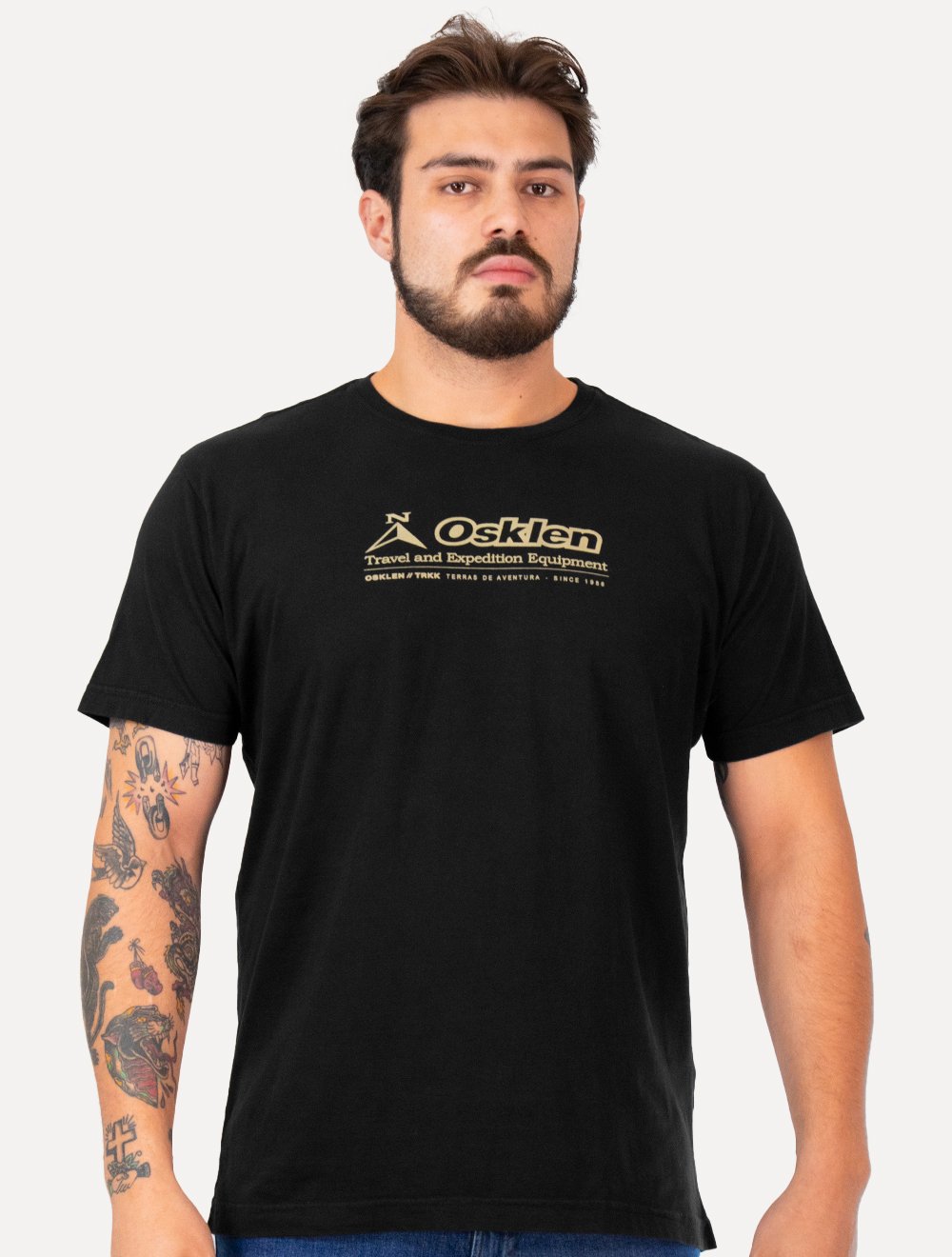 Camiseta Osklen Masculina Regular Vintage Trkk Old Preta | Secret
