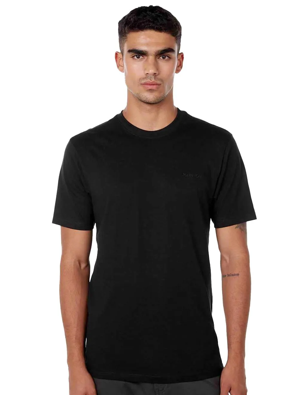 Camiseta John John Masculina Regular New Dirty III Logo Preta