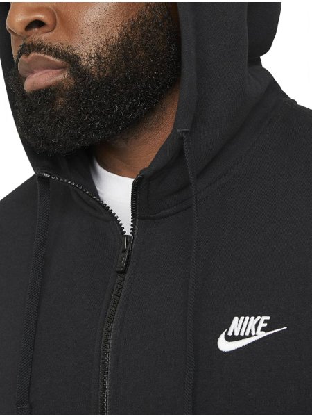 Moletom Nike Masculino Hoodie Sportswear Club Fleece Preto