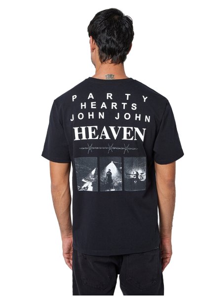 Camiseta John John Masculina Slim Brasao Shaded Black Preta