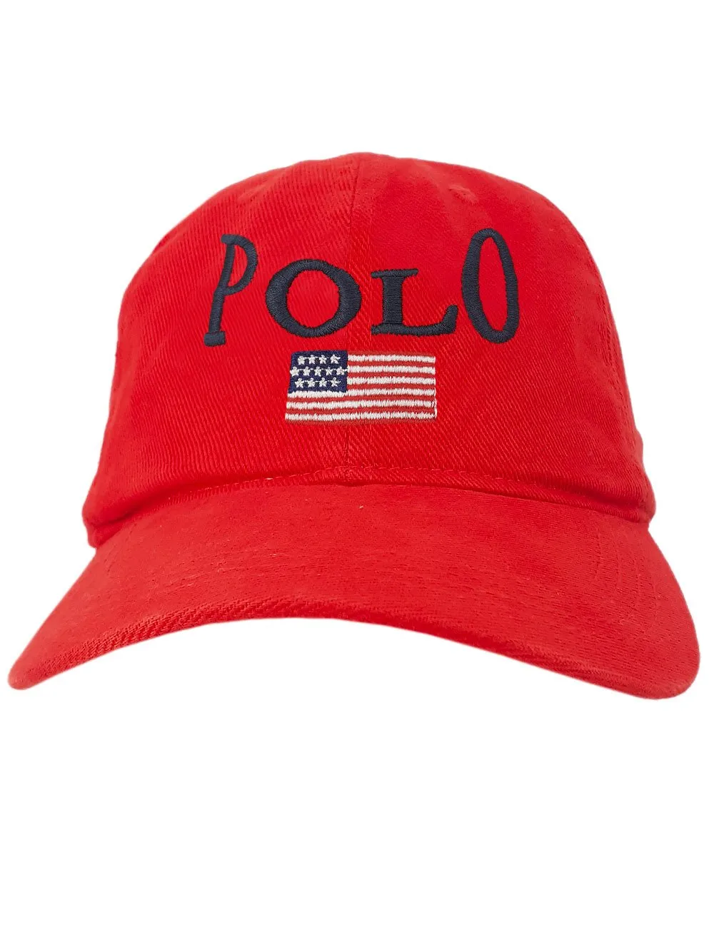 Boné Ralph Lauren Arc Polo USA Flag Vermelho