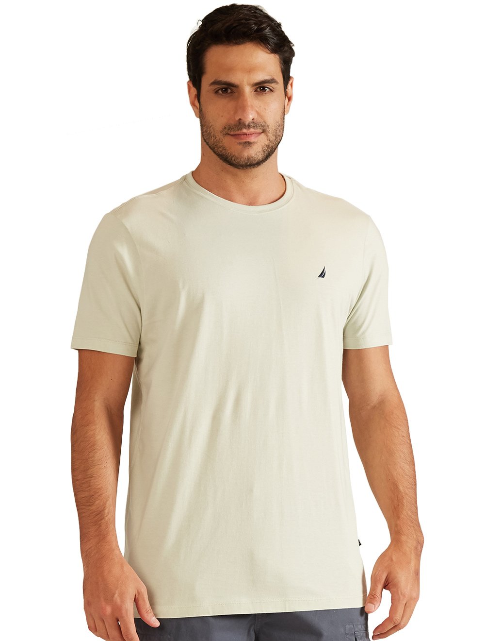 Camiseta Nautica Masculina Dark Icon Off-White